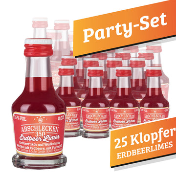 Arschlecken Erdbeerlimes Klopfer 2 cl  25 Stück/Pack